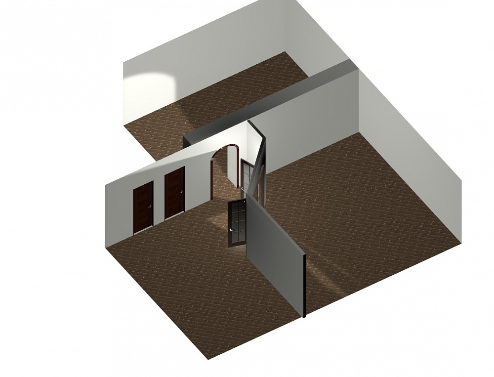 Керамопаркет на первом этаже частного дома