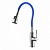 Смеситель для кухни Lemark с гибким изливом и 2х-функциональным аэратором, сталь/синий (LM5082S-Blue)