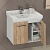  Тумба-умывальник "Рига-60" дуб сонома с раковиной COMFORTY 9335-60