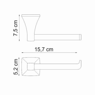 Держатель туалетной бумаги Wern K-2596 