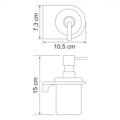 Дозатор для жидкого мыла Kammel K-8399WHITE 