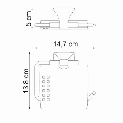  Держатель туалетной бумаги Wern K-2525